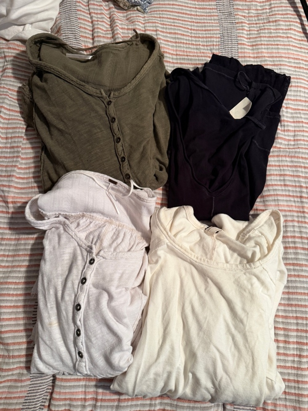 We The Free Womens Tops - Olive, Black, Cream, Light Pink